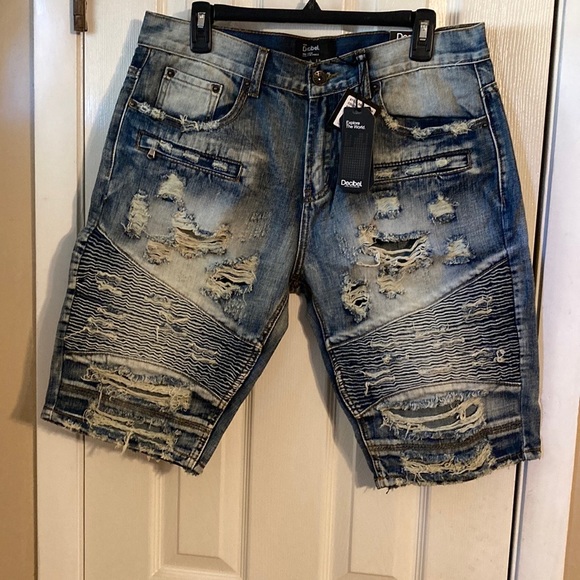 Decibel men’s distressed denim shorts sz: waist 36 - Picture 2 of 8